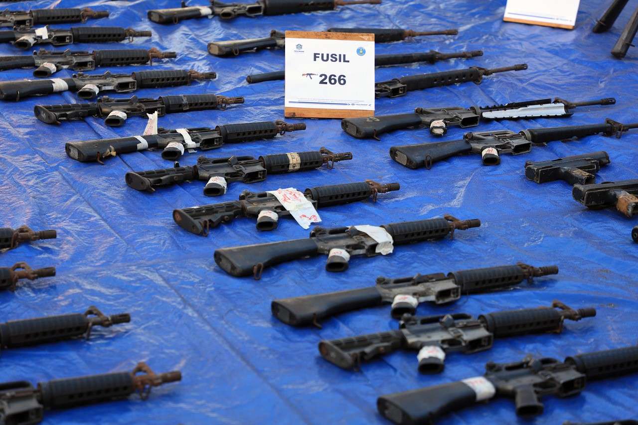 De las 1,016 armas, 390 son pistolas, 285 revólveres, 266 fusiles, 12 rifles, 16 subametralladoras, 45 escopetas y 2 carabinas.