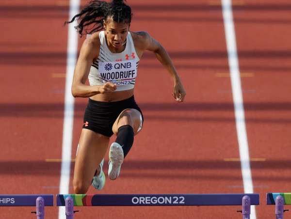 Gianna Woodruff está teniendo una destacada participación en el Mundial de Atletismo. Foto: EFE