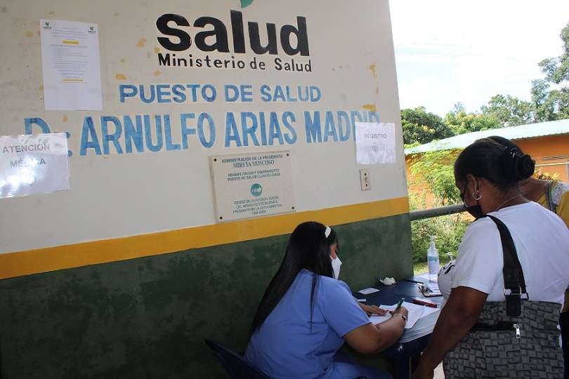 Puesto de salud Dr. Arnulfo Arias Madrid, en Los Llanitos.
