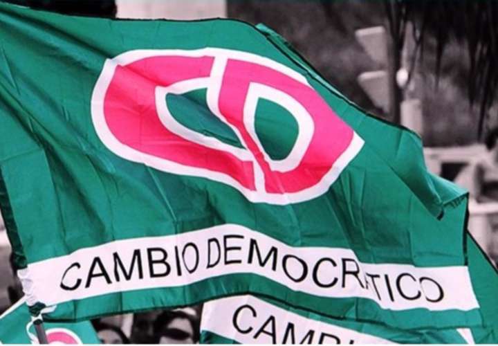 Bandera del partido Cambio Democrárico.