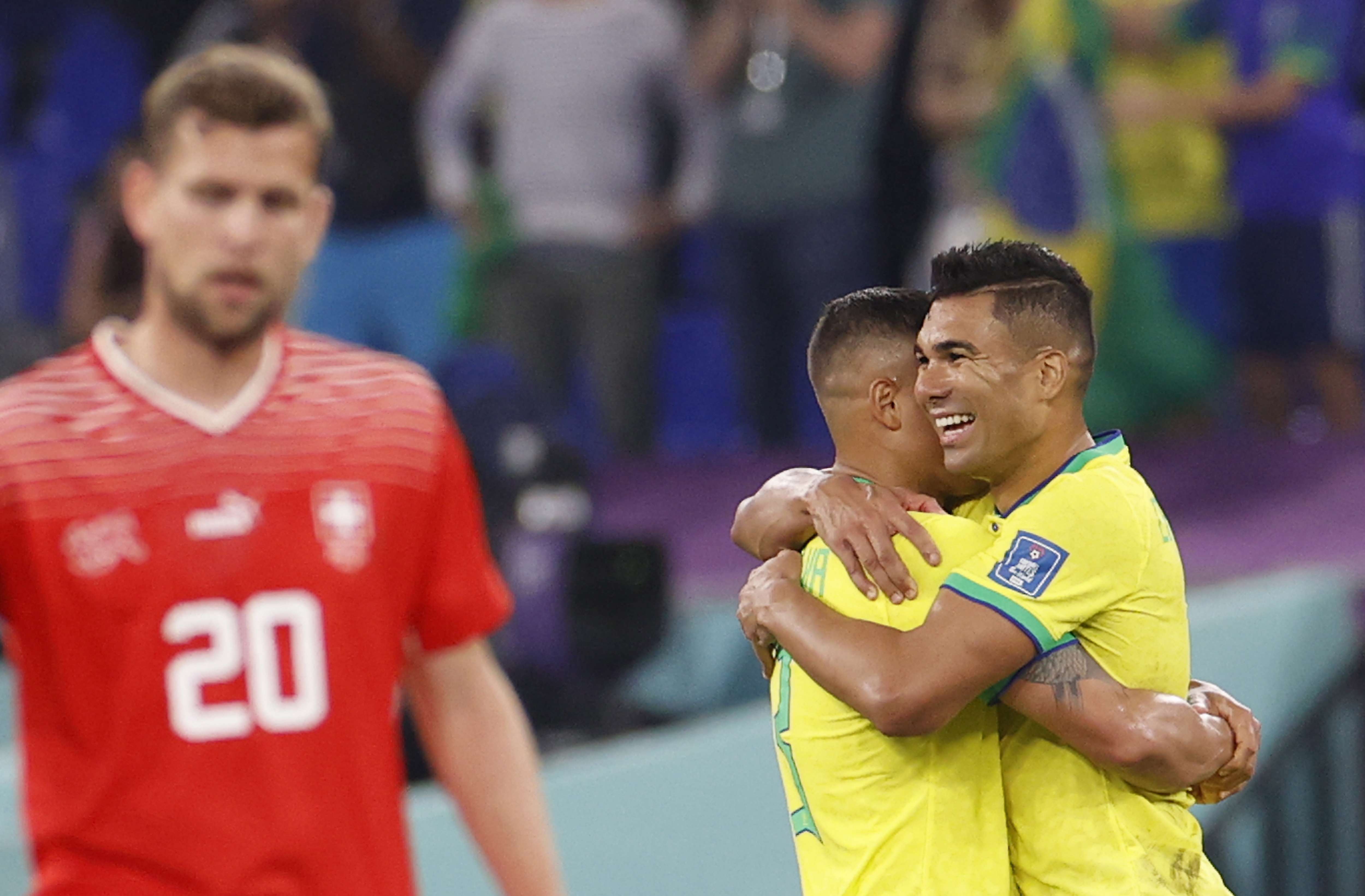 Casemiro sacó la cara por Brasil. /Foto: EFE