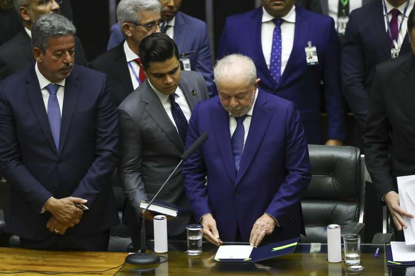 Nuevo presidente de Brasil, Luiz Inácio Lula da Silva, toma posesión de su cargo. EFE