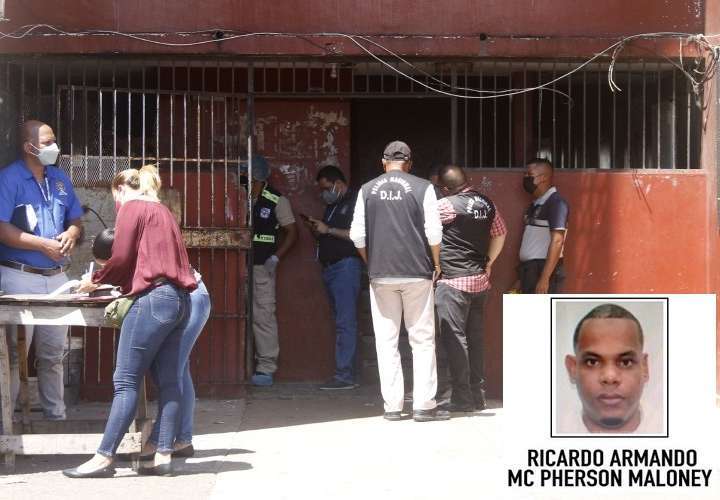 Escena del crimen del dominicano Joaquín Perdomo, el 22 de abril de 2022, en Curundú.