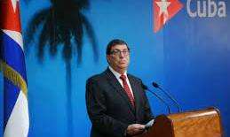 Ministro de Relaciones Exteriores de Cuba, Bruno Rodríguez.