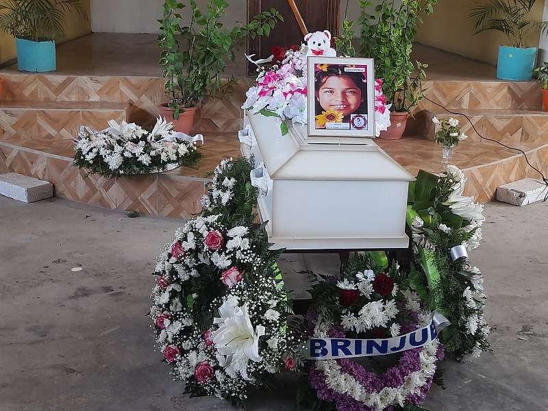 Las honras fúnebres de la menor asesinada se realizaron ayer, martes en Chiriquí.