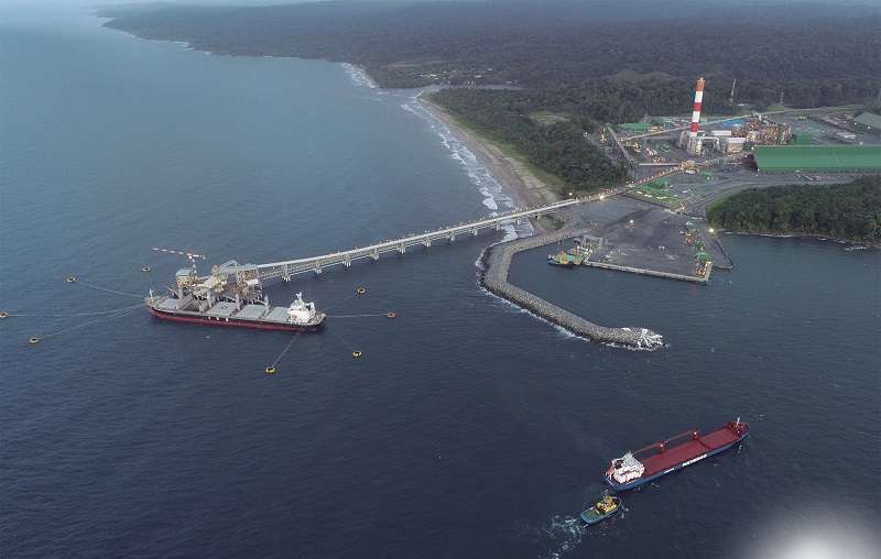 Vista general del puerto Punta Rincón, en MInera Panamá. Foto: MPSA