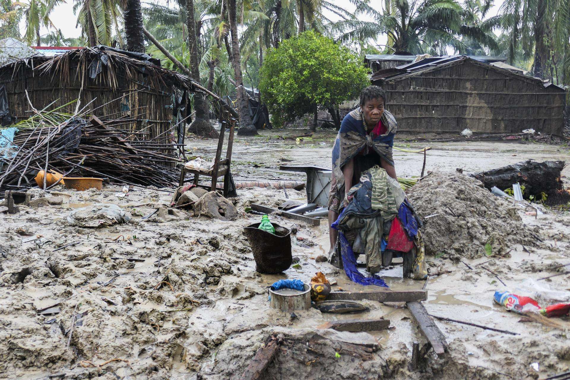 Imagen de archivo de la destrucción dejada por el ciclón Freddy a su paso por Mozambique. 