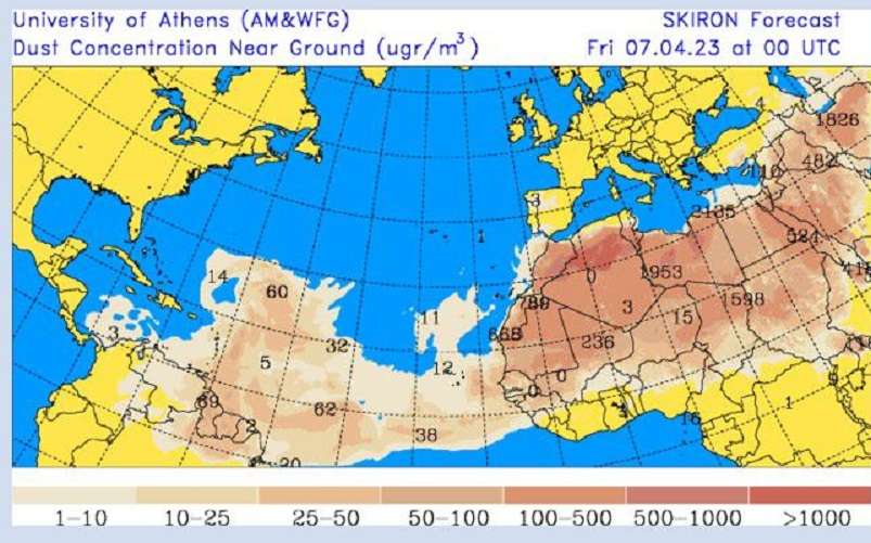  El próximo domingo, 9 de abril, se espera la mayor concentración de polvo del Sahara sobre Panamá.