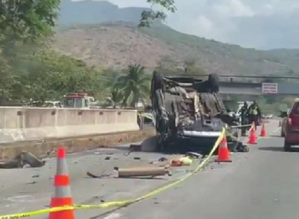 Vista de la escena del accidente en Chame.