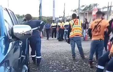 Denuncia despidos injustificados en Generadora Gatún S.A.  (Foto-Video: Delfia Cortez)