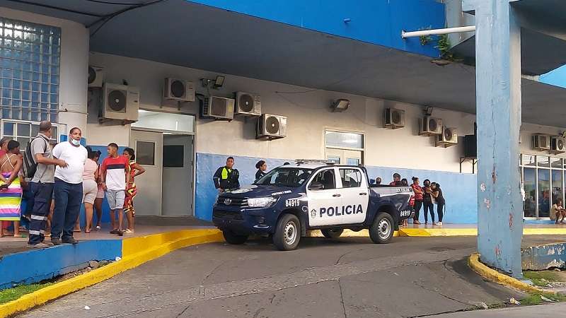 La víctima fue declarada muerta en el cuarto de urgencias del ComplejoHospitalario Dr. Manuel Amador Guerrero