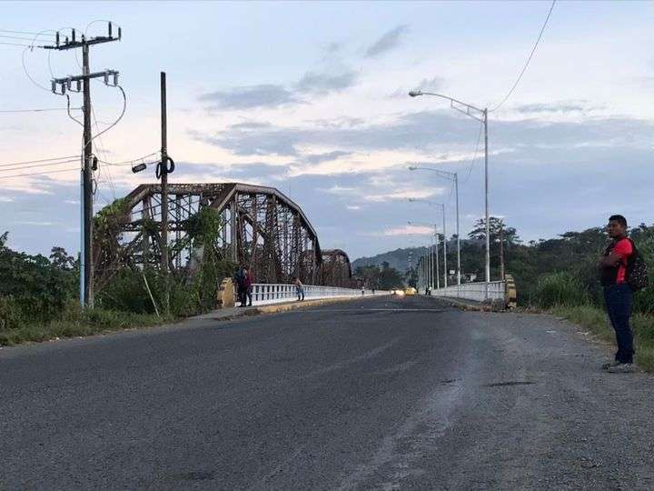 Puente sobre el río Changuinola, en Bocas del Toro.