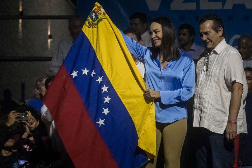 María Corina Machado arrasa en las primarias venezolanas con el 26 % de votos escrutados. EFE