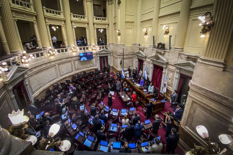 Fotografía de archivo de una sesión pública de la cámara de Senadores en el Congreso de la Nación en Buenos Aires (Argentina). EFE