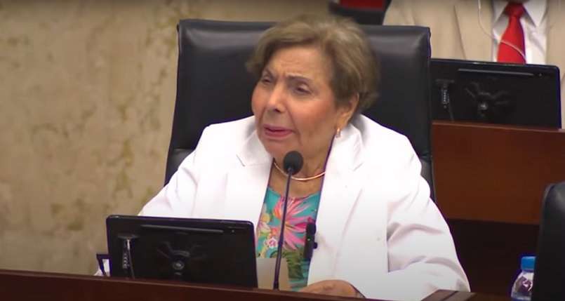 Diputada Mayín Correa en la Asamblea Nacional.