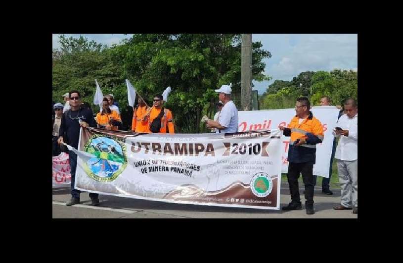 Hace dos semanas, los trabajoadres salieron en defensa de Minera Panamá 