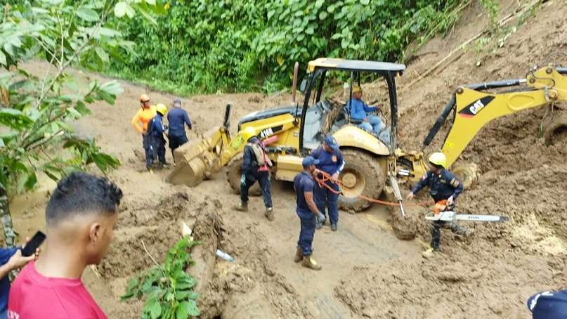 Producto de las lluvias fuertes, se reportaron 20 deslizamientos de tierra en Bocas del Toro.