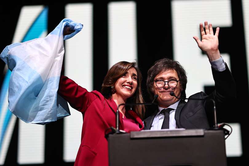 La fórmula presidencial de Javier Milei y Victoria Villarruel, en una fotografía de archivo. EFE