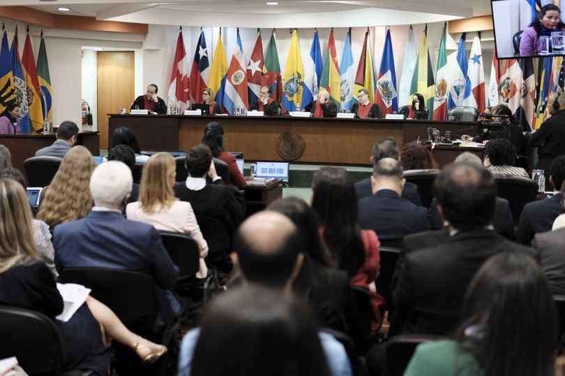 Fotografía de archivo de una audiencia de la Corte Interamericana de Derechos Humanos (CorteIDH), en San José (Costa Rica). EFE