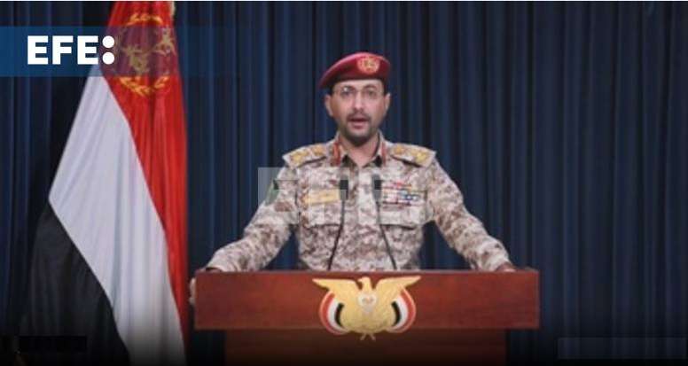 Portavoz militar de los insurgentes, Yahya Sarea. Captura de video: EFE