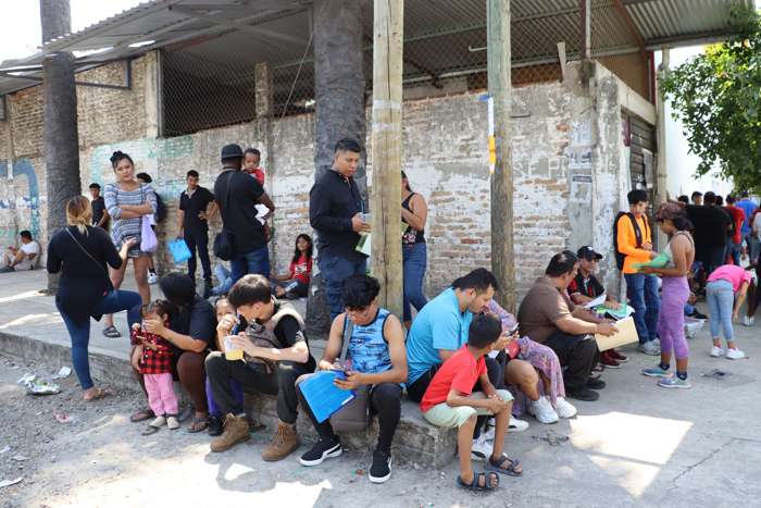 Migrantes en un albergue en Tapachula (México). EFE / Archivo