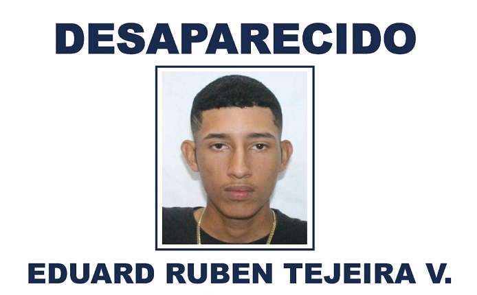 Eduard Rubén Tejeira Villarreal, está desaparecido.