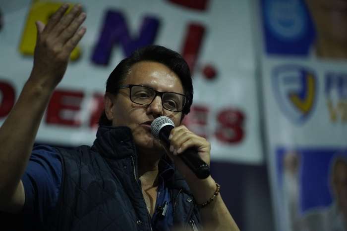 Imagen del que fue el candidato presidencial Fernando Villavicencio. EFE / Archicvo