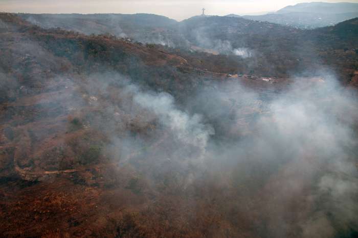 incendio forestal el 27 de marzo de 2024 en el cerro Mactumatzá, en Tuxtla Gutiérrez, estado Chiapas (México). EFE / Archivo