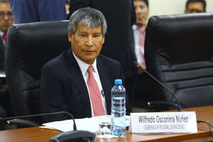 Gobernador regional de Ayacucho, Wilfredo Oscorima. Foto: EFE / Archivo