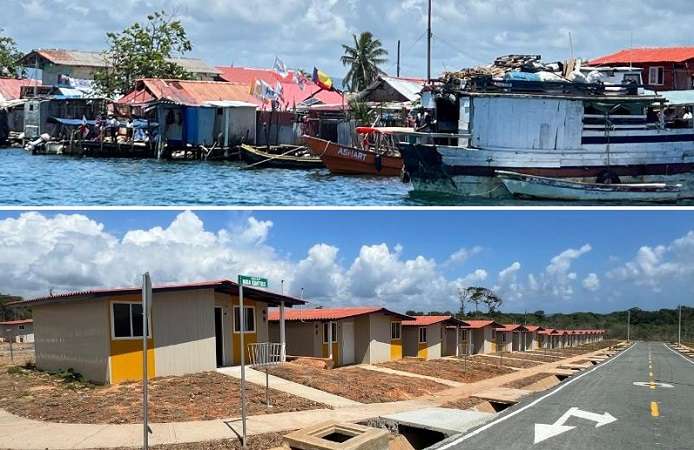 Las 1,500 personas serán reubicados en la barriada denominada “Nuevo Cartí”, construida cerca de la vía de Llano de Chepo.