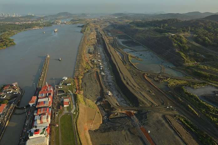 Vista del Canal de Panamá. Foto: ACP