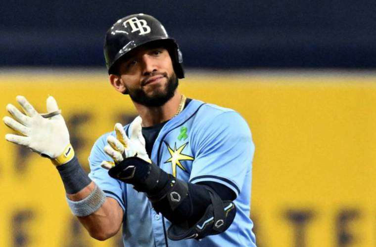 José Caballero, infielder panameño de los Rays de Tampa Bay. Foto: EFE