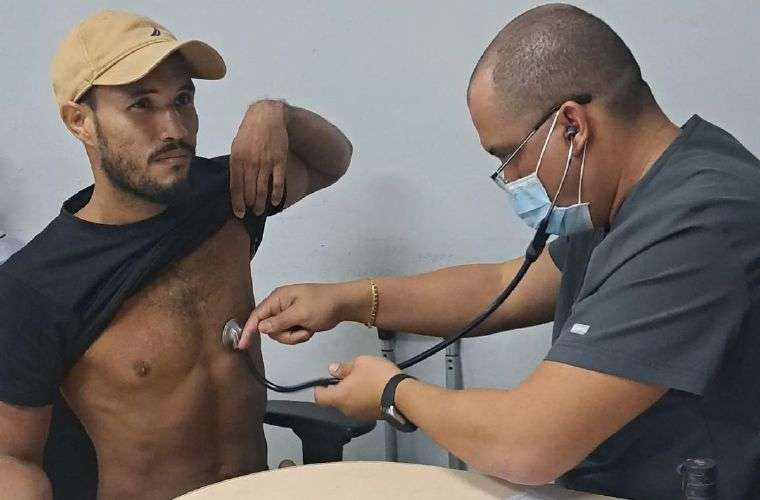 El examen médico de la función se efectuó ayer lunes. Foto: Laguna Premium Boxing