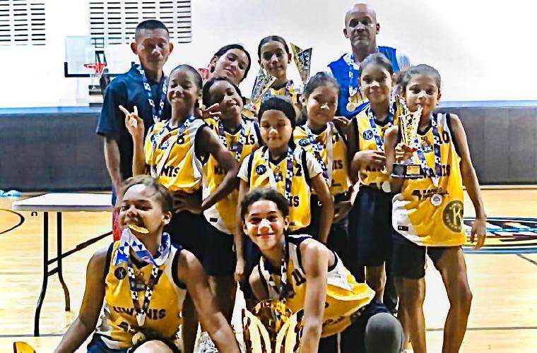 Equipo femenino U-12 del Patronato Kiwanis El Chorrillo. Foto: Cortesía