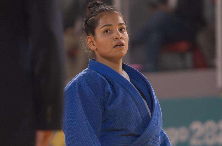 La judoca Kristine Jiménez competirá este lunes en la categoría -57 kilogramos. Foto: COP