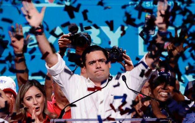 El expresidente de la República, José Gabriel Carrizo en tiempo de campaña electoral.