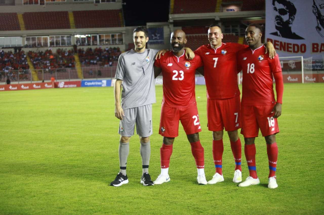 Penedo, Baloy, Blas y Tejada jugaron su último encuentro esta noche con la selección nacional. / Fotos: Anayansi Gamez