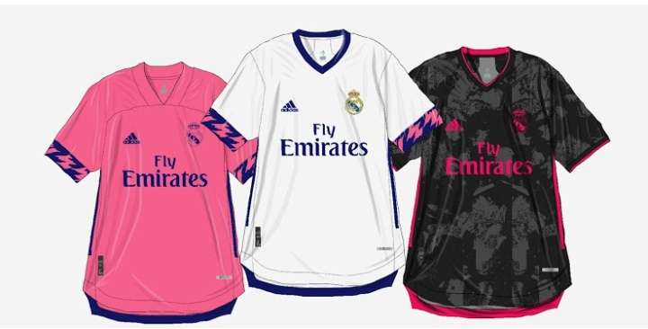 Los diseños que utilizaría el Real Madrid para la temporada 2020-2021. 