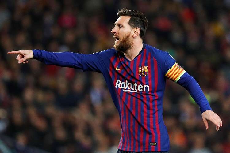 El delantero argentino del FC Barcelona, Leo Messi, durante el partido de la fase de grupos de la Liga de Campeones ante el  Tottenham. Foto: EFE