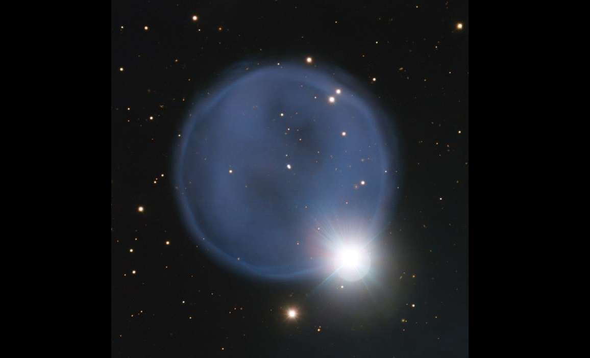 Equipo de astrónomos capta imagen de una llamativa nebulosa planetaria, utilizando el telescopio VLT (Very Large Telescope) en Chile, la PN A66 33, más conocida como Abell 33.  Foto: EFE / Fotografía facilitada por el Observatorio Europeo Austral (ESO) 