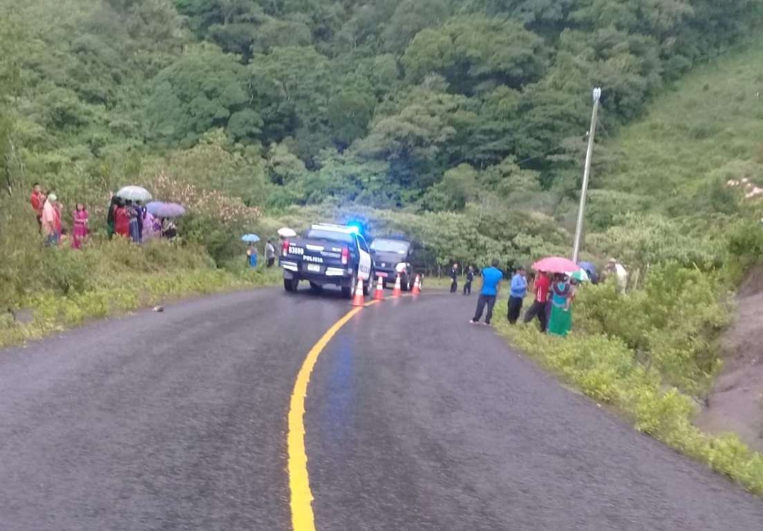 Vista general del área en donde ocurrió el suceso en la comarca. Foto: @TraficoCPanama