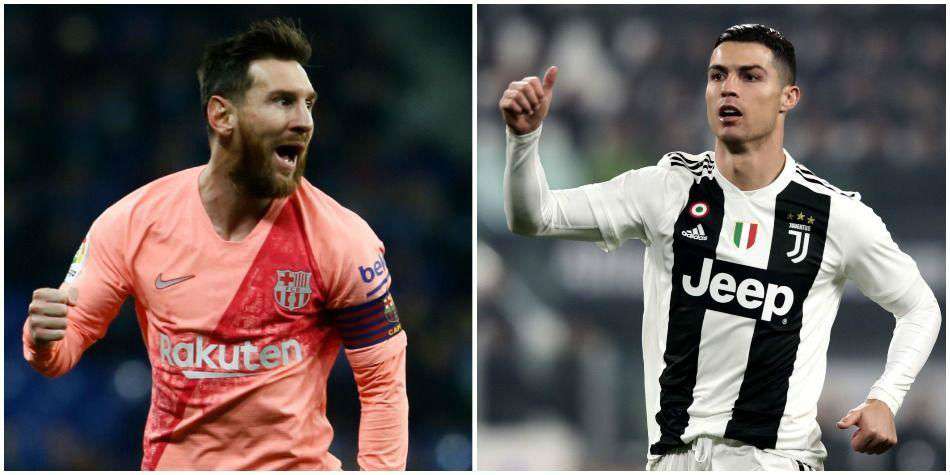 Lionel Messi (izq.) se mantiene jugando en el Barcelona, mientras que Cristiano Ronaldo se fue a jugar a Italia.