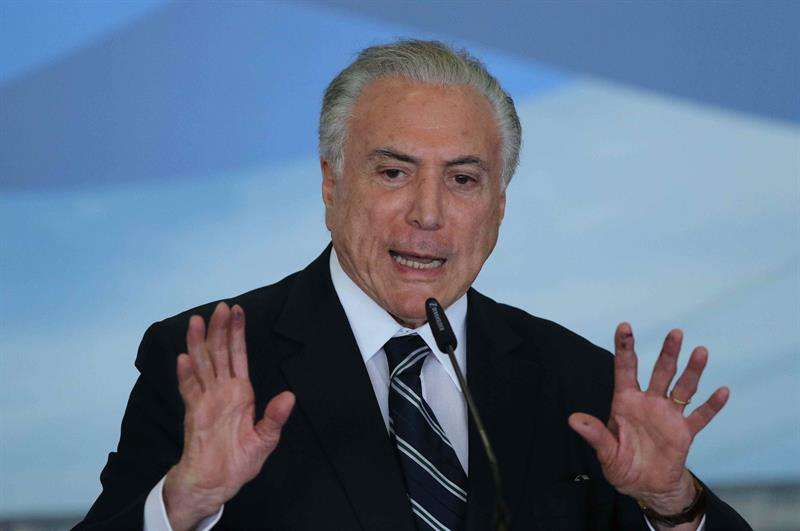 Michel Temer, presidente de Brasil. EFEArchivo