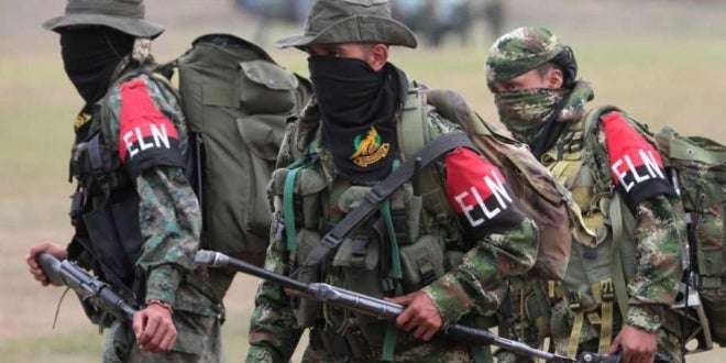 Miembros del Ejército de Liberación Nacional (ELN) de Colombia (Foto EFE)