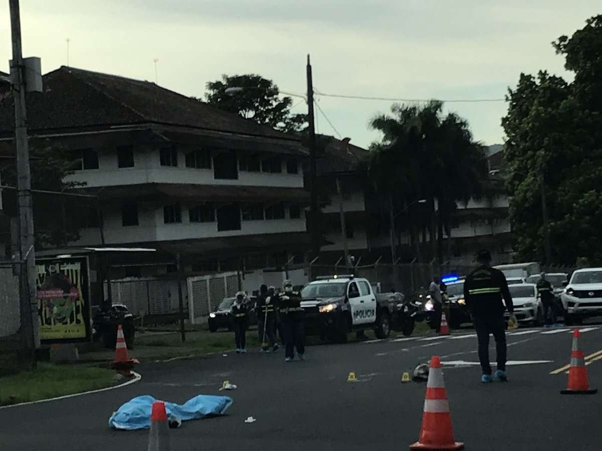 Vista general del área en donde ocurrió el atropello fatal. Foto: @TraficoCPanama