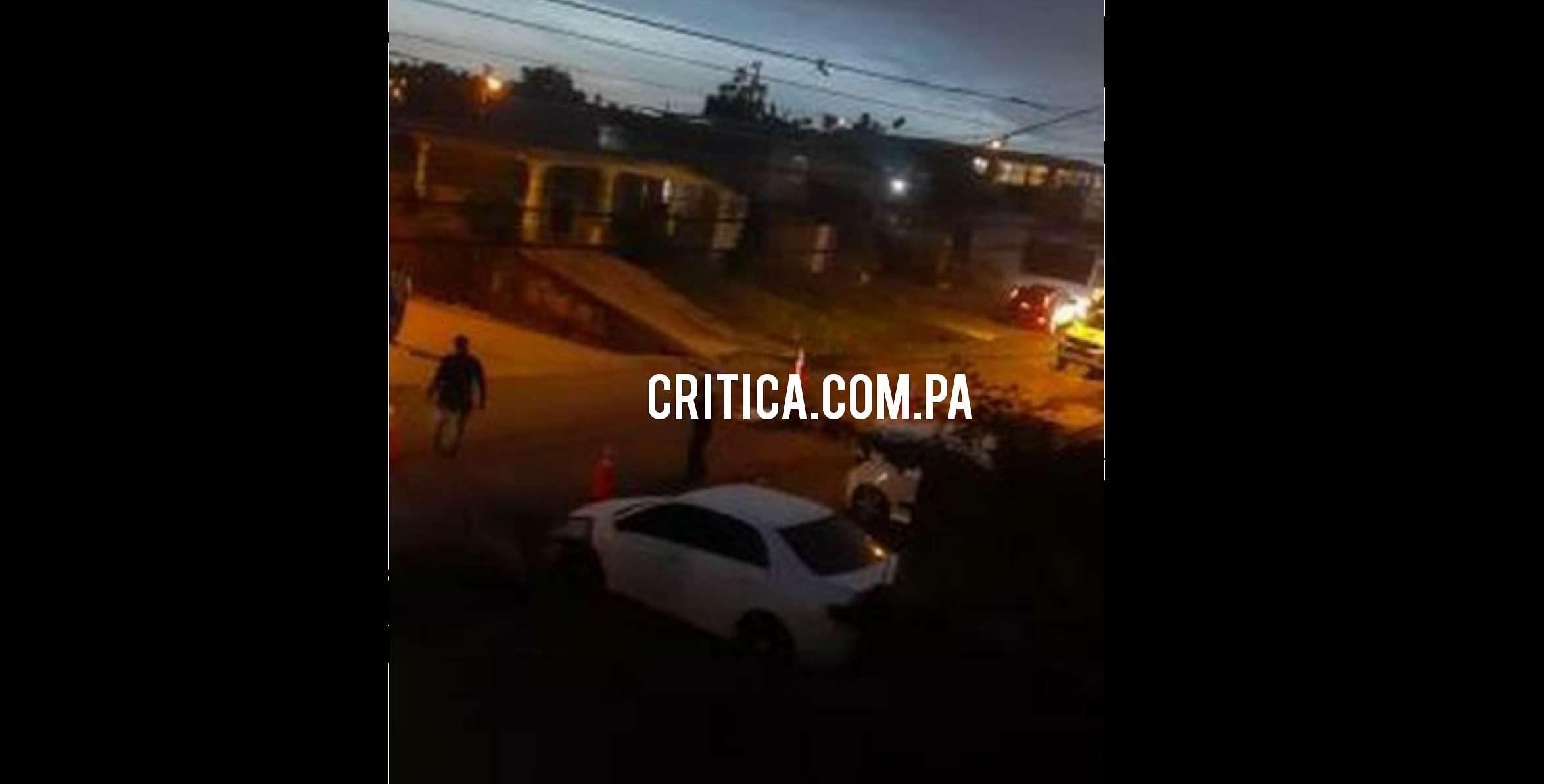 El hecho se registró a eso de las 7:30 de la noche 