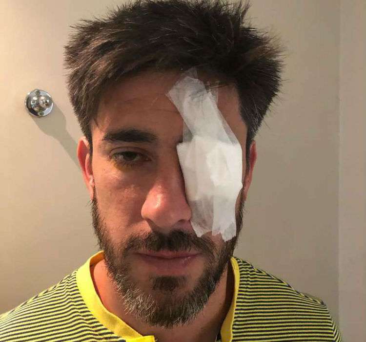 Pablo Pérez, jugador del Boca Juniors, afectado por los ataques del pasado sábado.