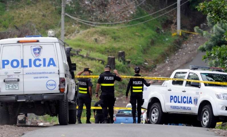 Vista general del área próxima a la escena del crimen del panameño en Costa Rica.