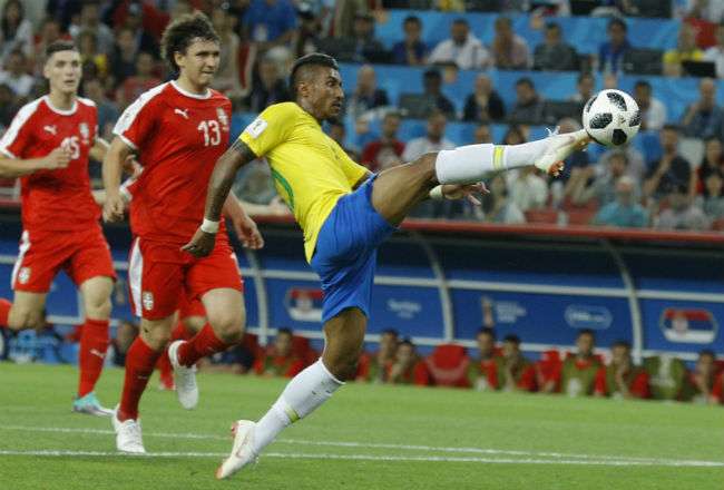 El jugador brasileño Paulinho. Foto:AP 