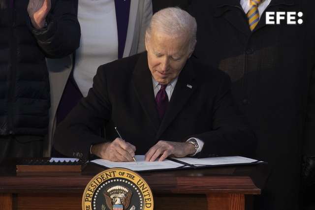 Presidente estadounidense, Joe Biden. EFE